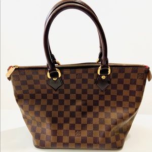 Louis Vuitton Saleya Pm Damier Ebene Tote Bag